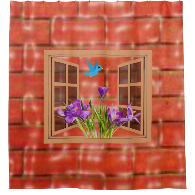 Brick-Duschvorhang Duschvorhang (Vorderseite)