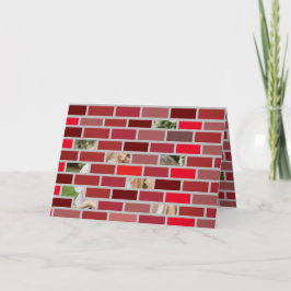 Brick Foto Weihnachten Karte