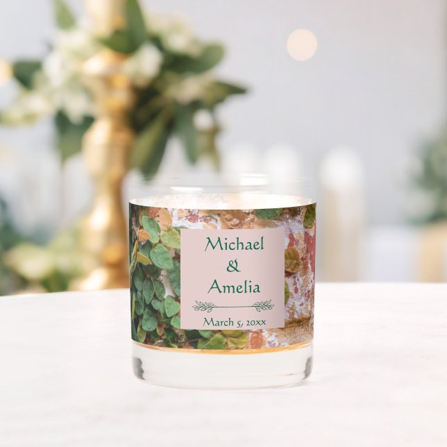 Brick Green Ivy Wedding Rocks Glass Whiskyglas (Insitu (Hochzeit))