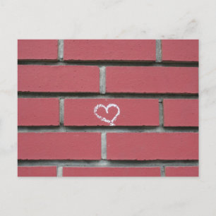 Brick Heart Postkarte