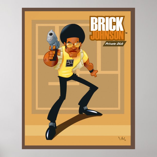 Brick Johnson. Privater Dick! Poster (Vorne)