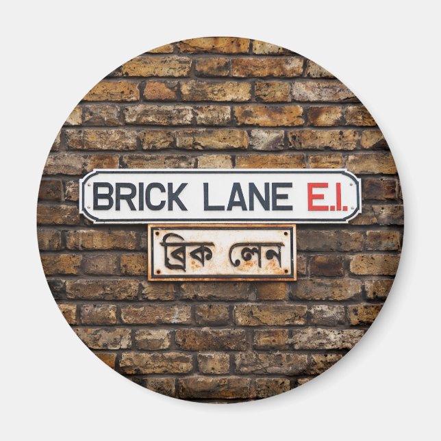 Brick Lane E1 Fridge Magnet (Vorne)