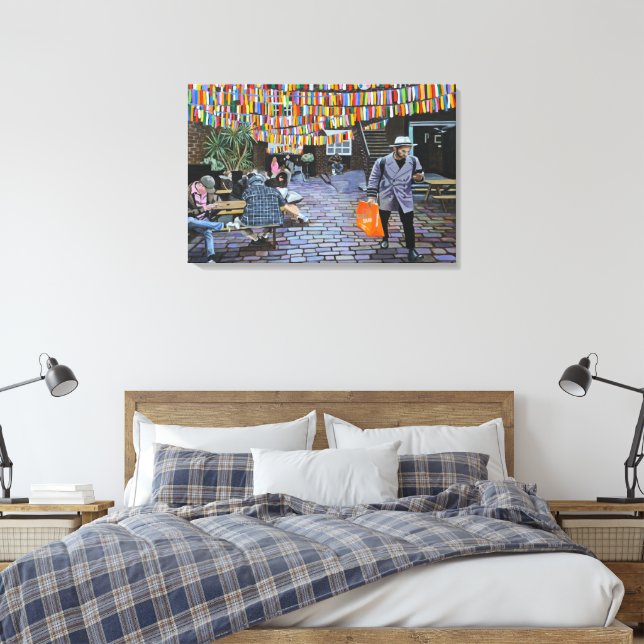 Brick Lane Leinwand (Insitu (Schlafzimmer))