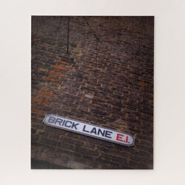 Brick Lane - London Street Sign - 16x20 - 520 pc Puzzle (Vertikal)