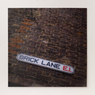 Brick Lane - London Street Sign - 20x20 - 676 Stk. Puzzle