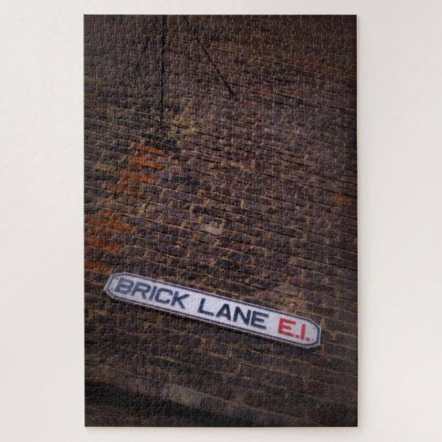 Brick Lane - London Street Sign - 20x30 - 1014 Stk Puzzle (Vertikal)