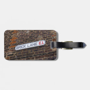 Brick Lane - London - Street Sign - Gepäckmarke Gepäckanhänger