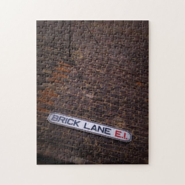 Brick Lane - Street Sign - London - Puzzle (Vertikal)