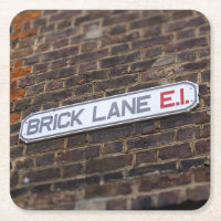 Brick Lane - Street Sign - London - Untersetzer