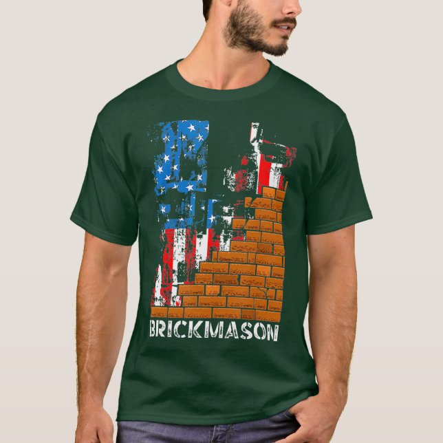 Brick Mason Bricklayer Gewerkschaft Worker T-Shirt (Vorderseite)
