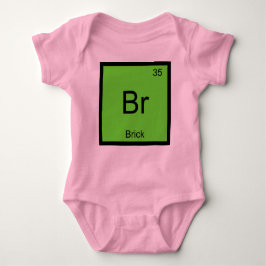 Brick Name Chemistry Element Periodische Tabelle Baby Strampler