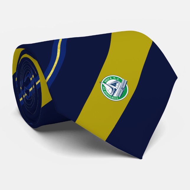 Brick (New Jersey) Stadtflagge Neck Tie Krawatte (Gerollt)