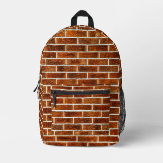 Brick Pattern Bedruckter Rucksack