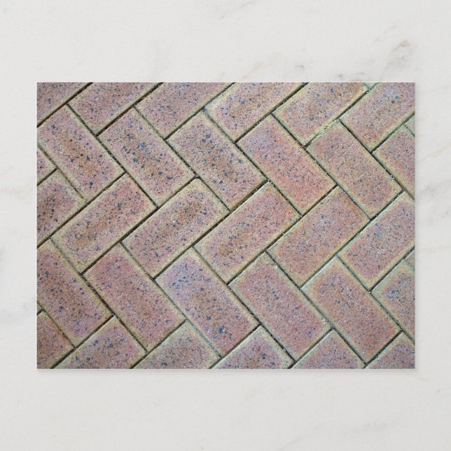 Brick Paving Textur Postkarte (Vorderseite)
