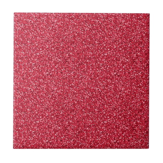 Brick Red Glitzer Fliese (Vorderseite)