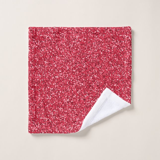 Brick Red Glitzer Waschlappen (Waschlappen)