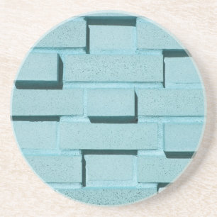 Brick, Rock, Stone Series - Aqua Brick Untersetzer