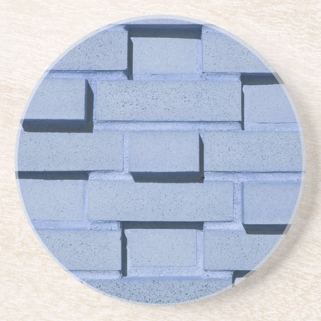 Brick, Rock, Stone Series - Blue Brick Untersetzer (Vorne)