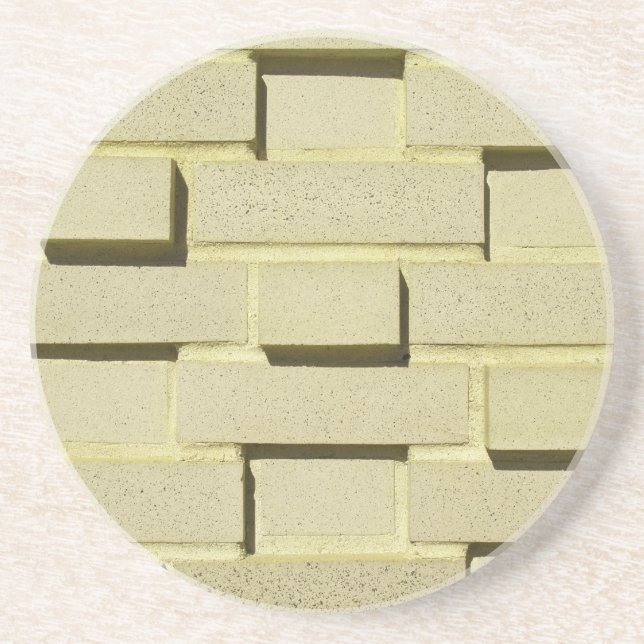 Brick, Rock, Stone Series - Tan Brick Untersetzer (Vorne)