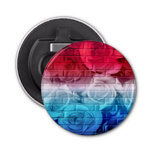 Brick-Rose 11 Red White Flasche Opener Flaschenöffner