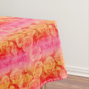 BRICK ROSE 17,PINK LEMO..-52x70 BAUMWOLLE Tischdecke