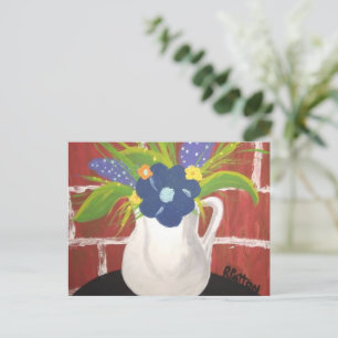 Brick Vase Card 12x18 Postkarte