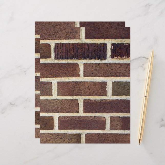 Brick Wall Fotografy Scrapbook Paper (Vorderseite/Rückseite Beispiel)