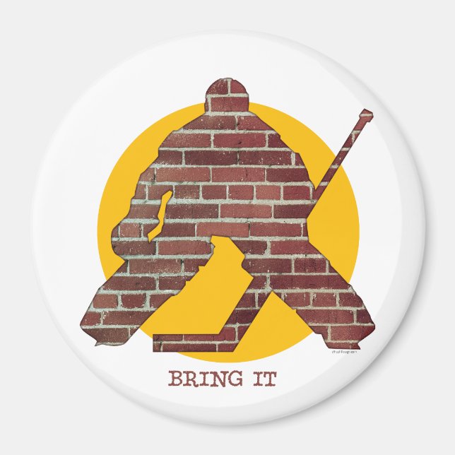Brick Wall Goalie Magnet (Vorne)