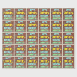 Brick Wall Graffiti Inspiriert 36. Geburtstag + Na Geschenkpapier