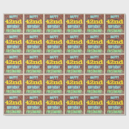 Brick Wall Graffiti Inspiriert 42. Geburtstag + Na Geschenkpapier