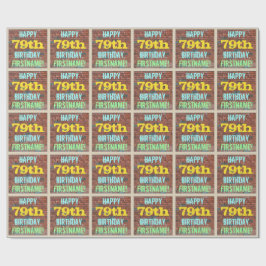 Brick Wall Graffiti Inspiriert 79. Geburtstag + Na Geschenkpapier