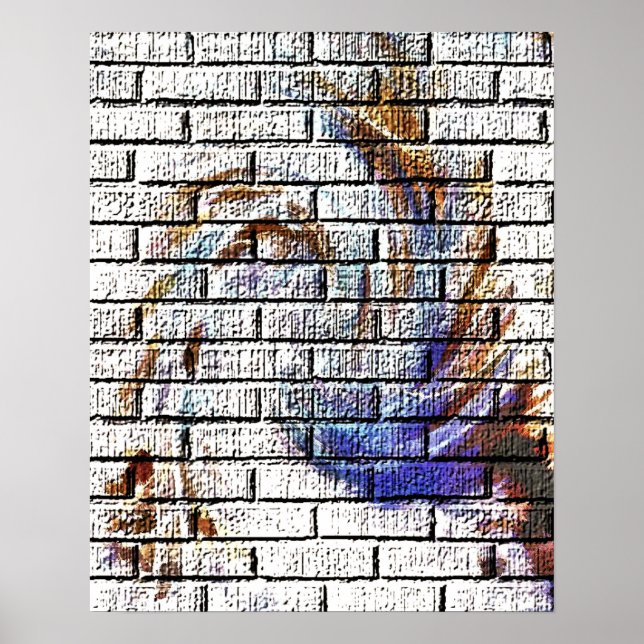 BRICK WALL GRAFFITI POSTER (Vorne)