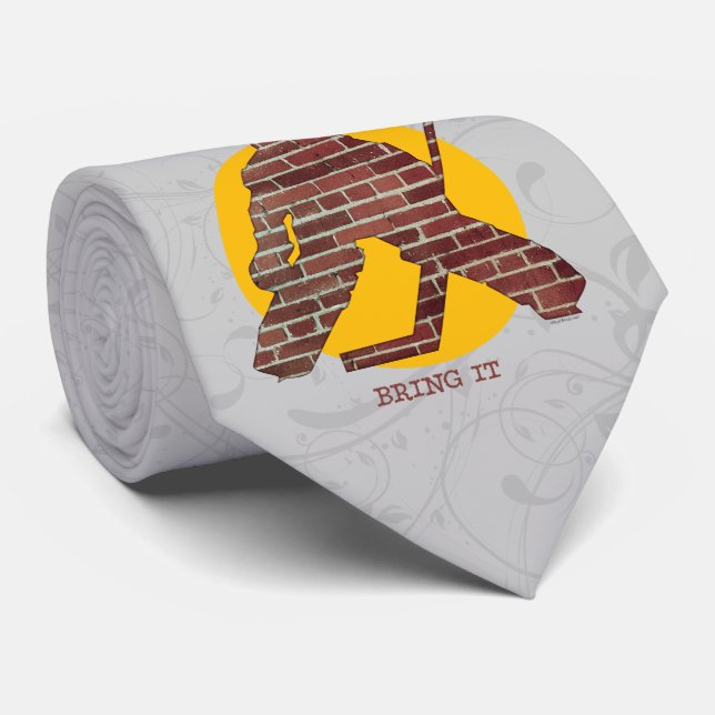 Brick Wall Hockey Goalie Krawatte (Gerollt)
