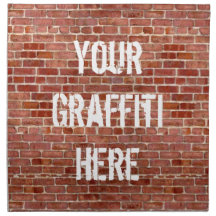Brick Wall Personalisiert Graffiti Tuch Napkins