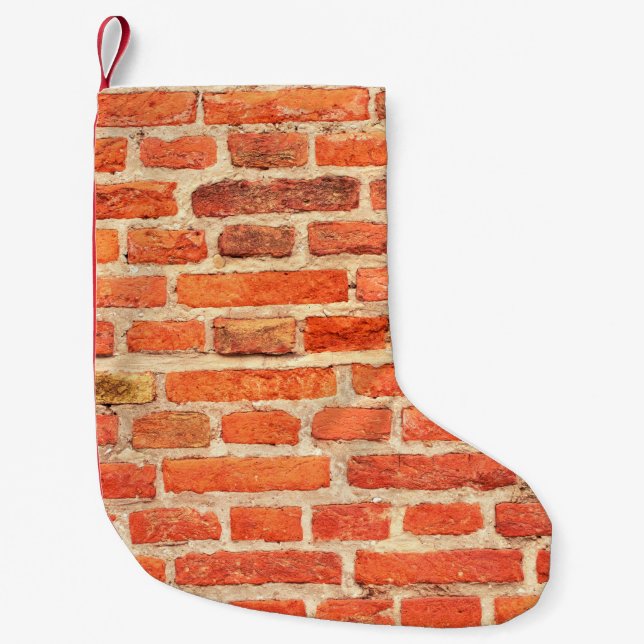 Brick wall texture brick wall kleiner weihnachtsstrumpf (Vorderseite)