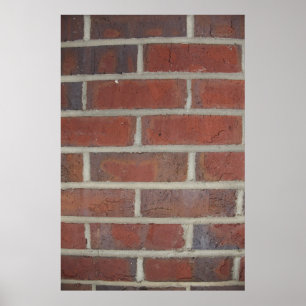 brick wall texture print poster