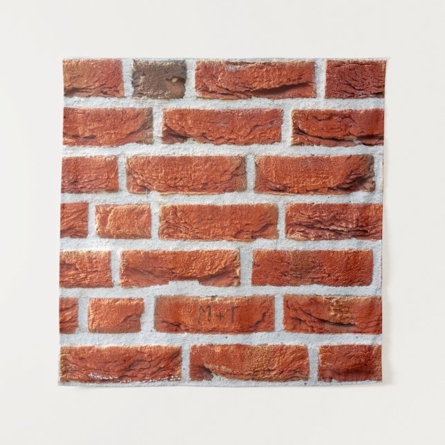 Brick wall wall background building wandteppich (Vorderseite)