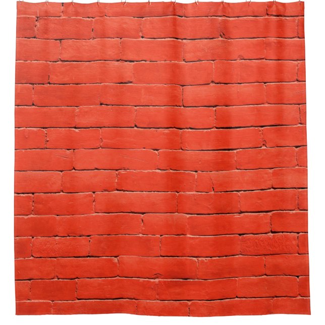 Brick wall wall red bricks duschvorhang (Vorderseite)