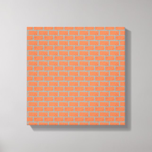 Brick Wall Wrapped Canvas 12" x 12", 1,5", Single Leinwanddruck (Vorderseite)