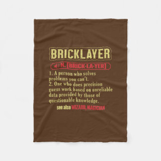 Brickie Bricklay Construction Bricklayer Fleecedecke
