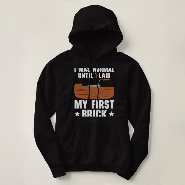 Brickie Bricks Brickmason Construction Worker Bric Hoodie (Design vorne)