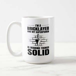 Bricklayer Bricklay Brick Mason Wall Builder Kaffeetasse