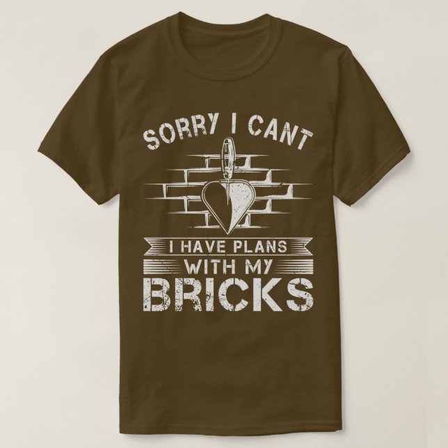Bricklayer Mason Bricklayer T-Shirt (Design vorne)