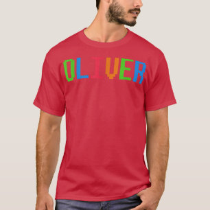 Bricks Thema OLIVER Boys Name Custom Preschool Blo T-Shirt