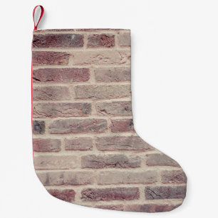 Bricks wall stones structure kleiner weihnachtsstrumpf