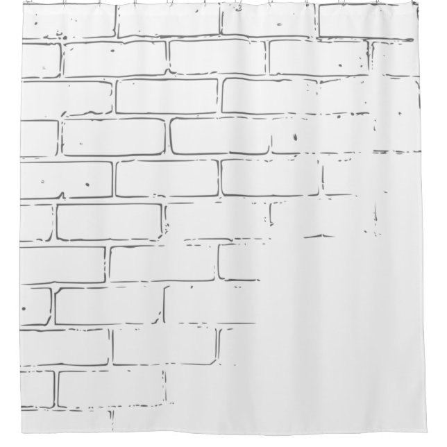 Bricks wall texture background duschvorhang (Vorderseite)