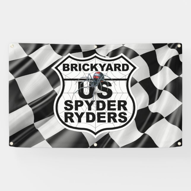 Brickyard Kapitel - Banner Finish Flagge Logo (Horizontal)