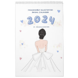 Bridal, 2024, Mode Illustration, Kalender