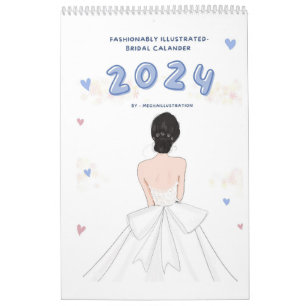 Bridal, 2024, Mode Illustration, Kalender
