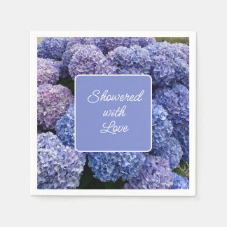 Bridal, Babydusche Napkins Lila, Blue Hydrangea Serviette